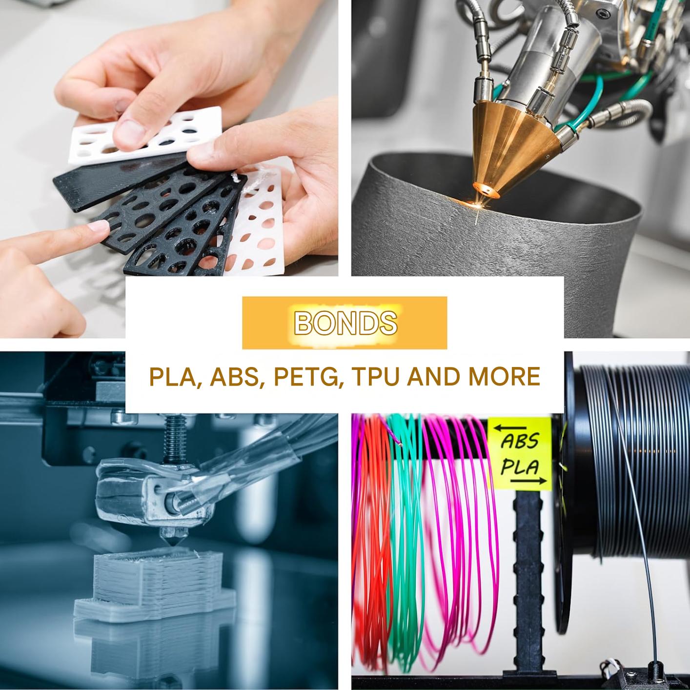 Lipici Super Glue lichid extra puternic Kraftprotz pentru imprimare 3D – 50 g, XXL, transparent, rezistent la caldura si impermeabil, varf anti-uscare, compatibil cu PLA, ABS, PETG, TPU si accesorii 3D