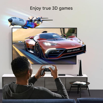 Switch HDMI UGREEN 5 intrari 1 iesire, HDMI 2.0, 4K 60Hz, 18Gbps, HDR/CEC/HDCP 2.2, 3D, telecomanda IR, comutare rapida PS5/PS4/Xbox/Apple TV/Blu-ray/DVD, compatibil TV/monitor/proiector, alimentare USB-C 5V