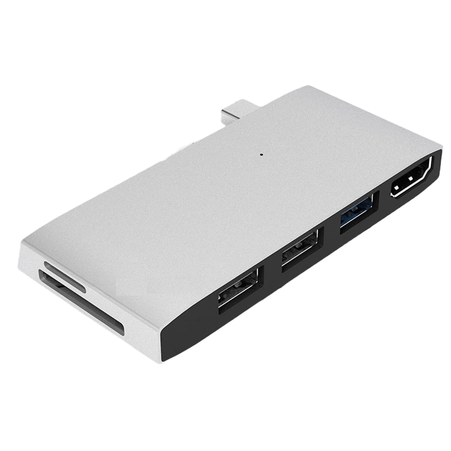Hub adaptor pentru Surface Pro 5/Pro 6, statie de andocare cu HDMI 4K, USB 3.0, 2 USB 2.0, cititor de carduri SD si Micro SD si carcasa din aluminiu