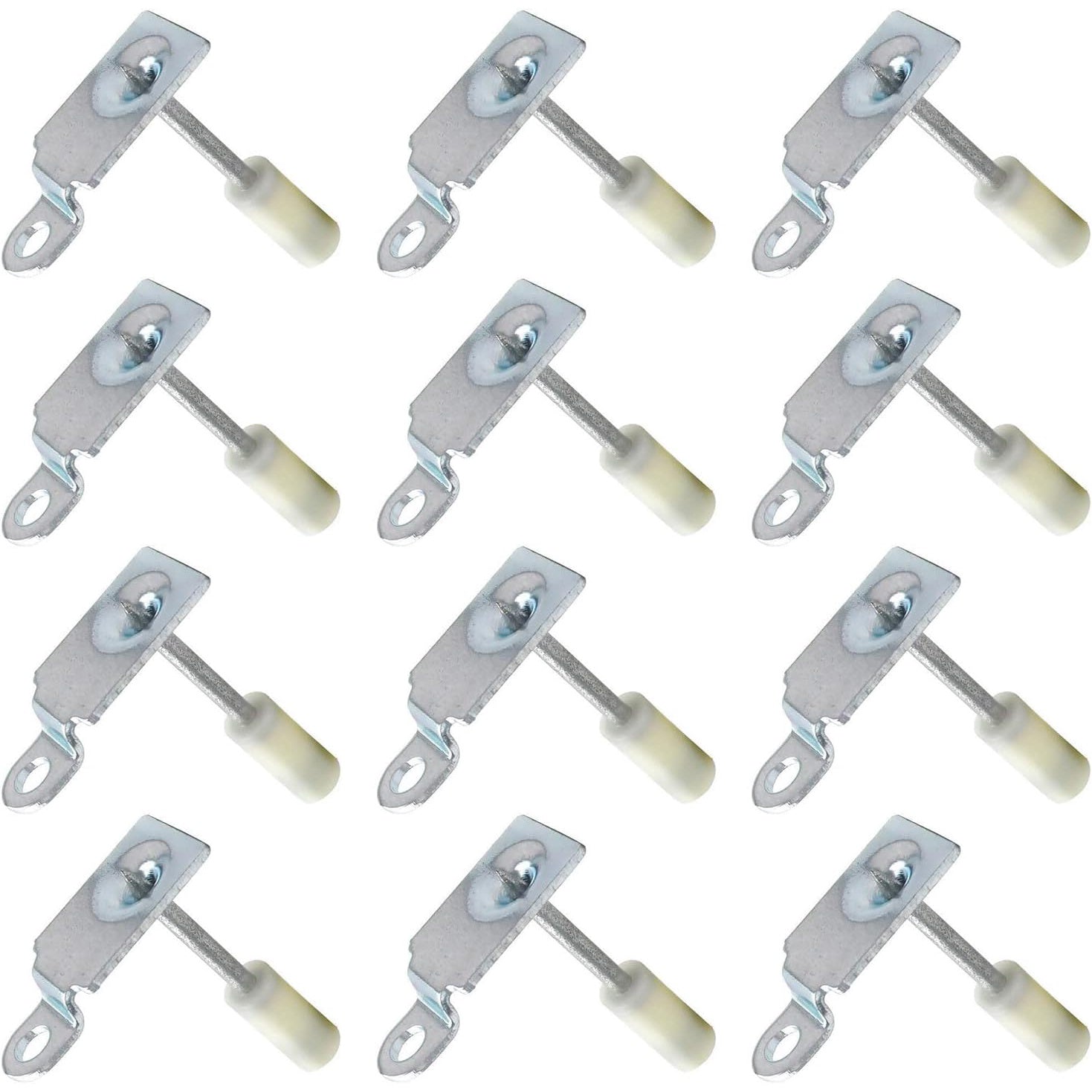 Set 100 cleme cu carlig, cuie rotunde de 7, 5 mm pentru pistol de cuie manual, bolturi cu clema atasata multifunctionale, pentru beton, lemn, caramida, tavane, pereti, pardoseli