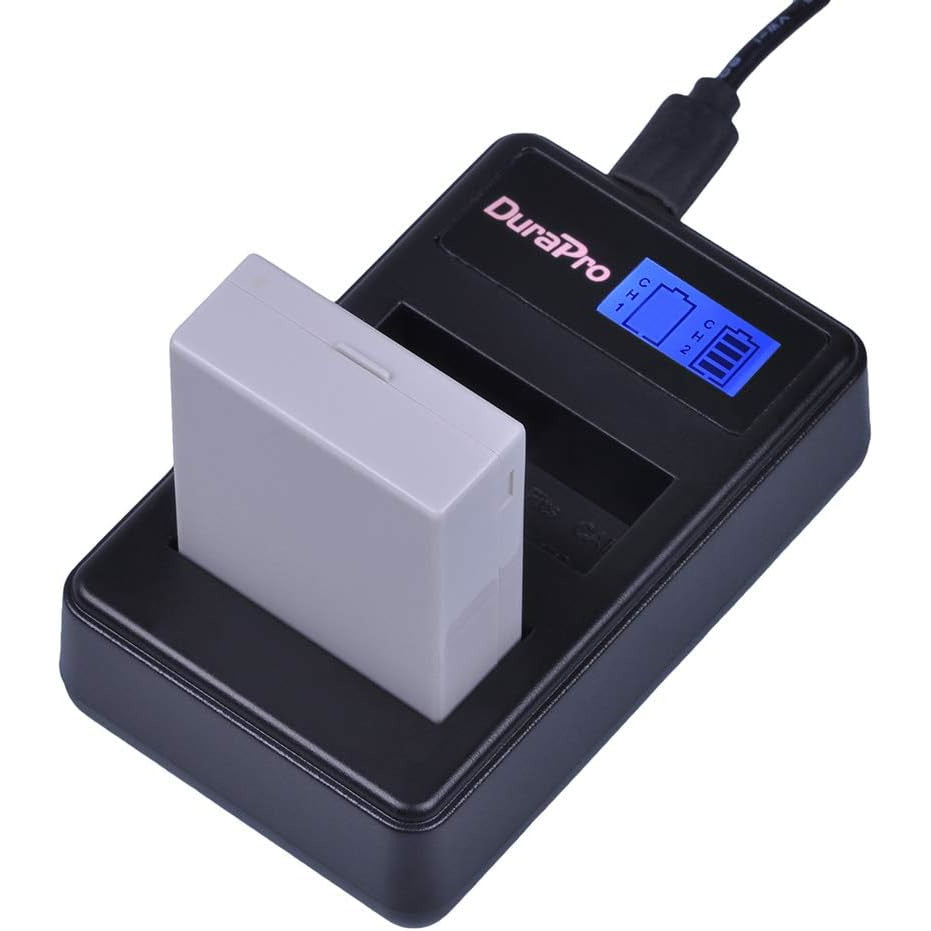 Set 2 acumulatori LP-E8 1800 mAh si incarcator dual cu display, compatibili Canon EOS 700D 600D 550D 650D, Rebel T2i, T3i, T4i, T5i, Kiss X4, X5, X6, X6i, X7i DSLR