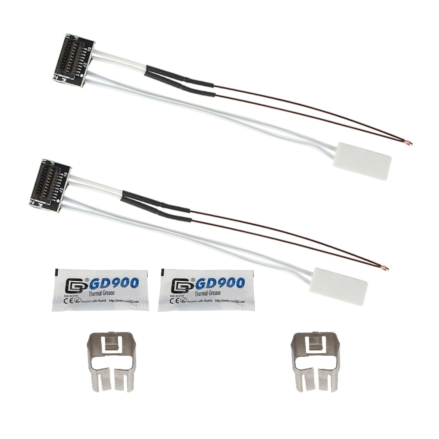 Set 2 incalzitoare ceramice si termistori pentru imprimanta 3D Bambu Lab P1P/P1S – termistor ceramic incalzire 24V 48W si senzor temperatura, compatibil PLA/ABS/PETG, performanta stabila si fiabila