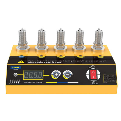 Tester bujii auto cu 5 socluri, AUTOOL SPT360, pentru masina si motocicleta, 200-9000 rpm, cu display LCD, 195 x 115 x 53 mm