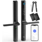 Incuietoare inteligenta, Yala WiFi smart cu aplicatie, amprenta, cod PIN, cartela de acces IC, cheie, sonerie, cod de acces temporar, neagra
