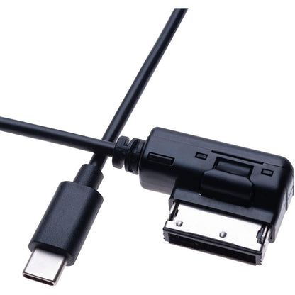 Adaptor audio de la AMI la USB C, de 1 m, compatibil cu Audi A3, A4, S4, A5, S5, S6, A8, S8, A8-L, Q3, Q5, Q7, TT, R8, VW Jeta, Golf Mk6, Tiguan Touareg Wagon Skoda Seat