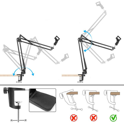 Set Brat cu menghina cu suport pentru microfon si Filtru ,stand , Profesional , Adjustabil