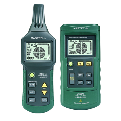 Detector de cabluri electrice, tester cu functie localizare tevi in perete si subterane, AC/DC 12~400V, Mastech MS6818