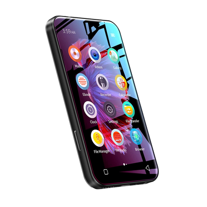 MP4 Player WiFi, cu ecran 4 inch, Bluetooth, full touchscreen, MP3 Player cu browser mini, difuzor, sunet HiFi, e-book, inregistrare radio si voce, suporta card pana la 512 GB