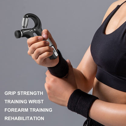 Set flexor cu functie de numarare, cu 2 flexoare, intaritor de prindere de numarare inteligenta cu arc din otel inoxidabil, rezistenta reglabila, antrenament de degete, prindere cu cinci degete pentru sportivi, muzicieni, 5-60 kg