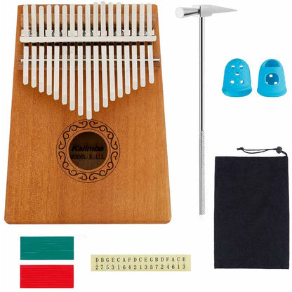 Kalimba , instrument Muzical cu 17 Note , KOA Wood, maro (copie)