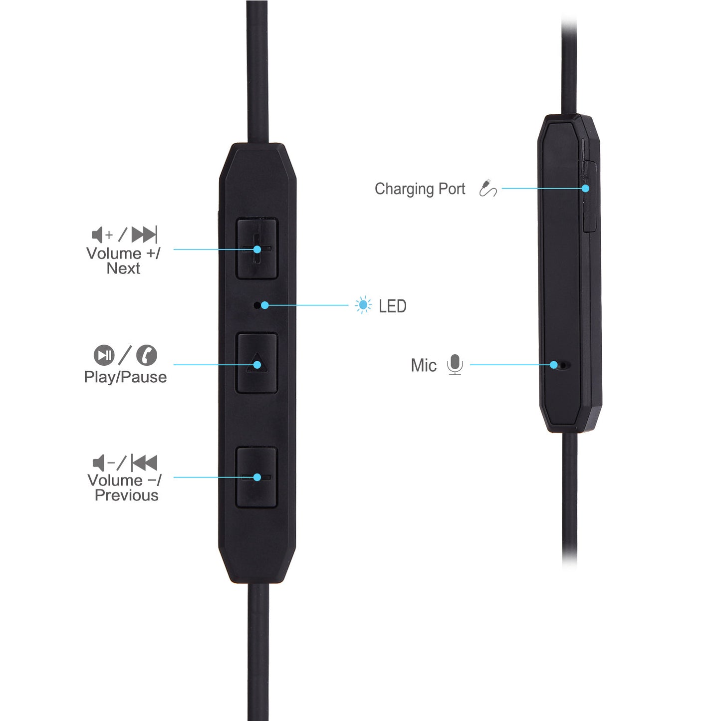 Casti bluetooth 4.1 wireless , ZENBRE E2 , microfon incorporat