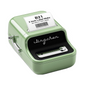 Imprimanta termica de etichete, Bluetooth, portabila, cu 1 rola etichete 50 x 30 mm, aspect vintage, verde, Deepin B21
