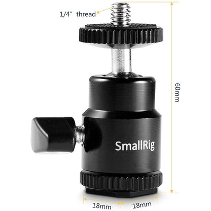 Set 2 adaptoare SmallRig 2059 cu patina si capat cu surub pentru DSLR