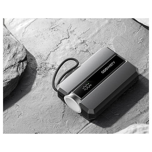 Baterie externa 2 in 1, 10000 mAh, afisaj LED, pentru Apple Watch, incarcator portabil USB C 20 W PD, cu incarcare rapida pentru iPhone, Power Bank compatibil cu Apple Watch Series 9/8/7/6/SE/5/4/3/2
