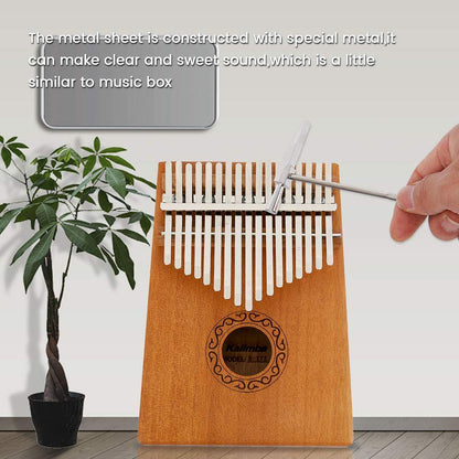 Kalimba , instrument Muzical cu 17 Note , KOA Wood, maro (copie)