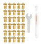 Set duze imprimanta 3D, 30 bucati, 0,2 mm; 0,3 mm; 0,4 mm; 0,6 mm; 0,8 mm; 1,0 mm, din alama, filet M6, pentru filament 1.75 mm, cu tije de curatare, pentru hotend V5, V6