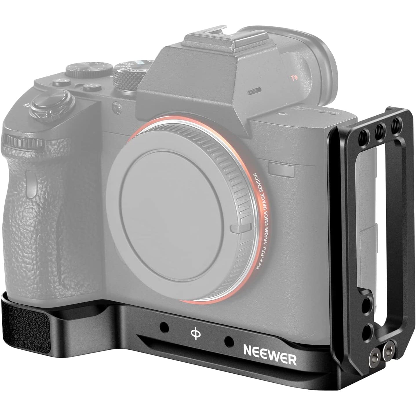 Placa de montare pentru camera Sony A7RIII A7III A9, din aluminiu, cu placa eliberare rapida stil Arca, pentru reglare orizontala si verticala, Neewer ‎45121600