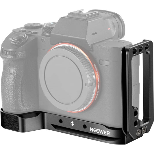 Placa de montare pentru camera Sony A7RIII A7III A9, din aluminiu, cu placa eliberare rapida stil Arca, pentru reglare orizontala si verticala, Neewer ‎45121600