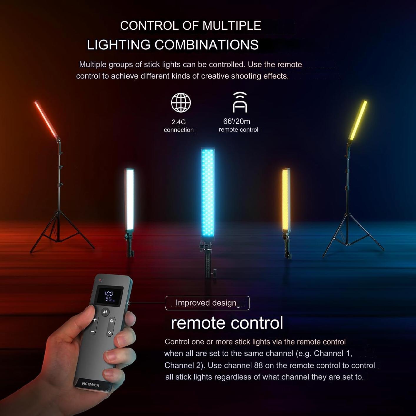 Kit de lumina continua cu 2 acumulatori NP-F550 3000 mAh si incarcator cu LCD, 2 lumini studio LED, telecomanda, 4 filtre de culoare, luminozitate reglabila 0-100%, alimentare duala, cu 2 buc trepied reglabil, geanta de depozitare si transport