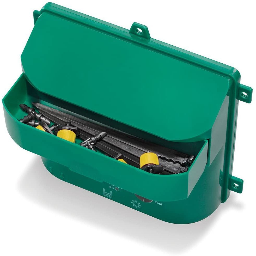Kit Sistem de irigare prin picurare automat, Cu panou solar, Cu 15 aspersoare si Carlige de fixare