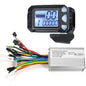 Controler universal pentru motor brushless 24-48V 350W 17A, fara perii, cu display LCD, impermeabil, pentru bicicleta electrica, scuter electric