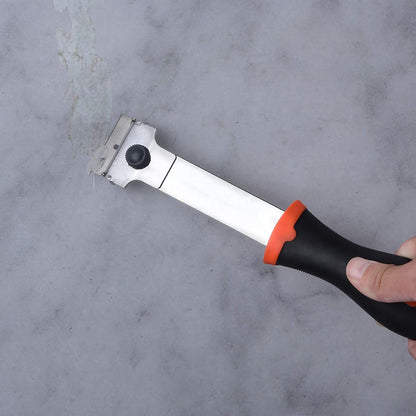 Set racleta pentru plita ceramica si razuitor, cu 20 lame de schimb, cu maner ergonomic, multifunctional, pentru curatare ceramica, sticla, portelan, Preciva