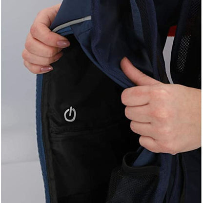 Rucsac smart cu semnalizare LED, pentru ciclism si trotineta electrica, cu telecomanda, functionare pana la 15 ore, de 16 litri