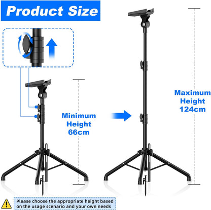 Suport trepied Starlink Mini, inaltime reglabila 66-124 cm, otel inoxidabil, ultra-stabil cu tarusi, portabil pentru camping, curte si calatorii, cu geanta de transport