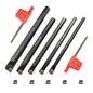 Set cutite de strung cu placute amovibile, instrumente cnc cu bara de 12mm/10mm/8mm/7mm/6mm si insertii de carbura, multifunctional