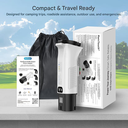 Adaptor mufa EV Type 2 la Schuko, IEC 62196 la priza 230V, 16A, 3.68 kW, IP44, pentru statii incarcare EV / Wallbox, biciclete si trotinete electrice