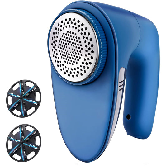 Aparat de curatat scame, reincarcabil USB, cu recipient colectare detasabil si 2 lame de schimb, 9, 000 rpm, lama cu 6 pale, cu perie electrostatica, maner rotativ 180°, SIKITUT