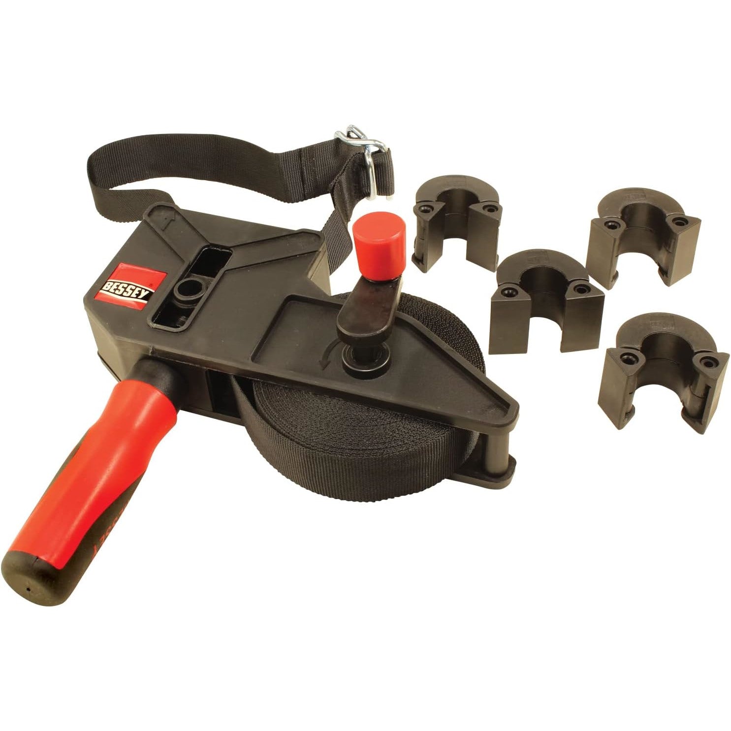 Dispozitiv de strangere cu chinga, bessey VAS-23+2K cu unghi variabil cu 4 cleme, 69 cm