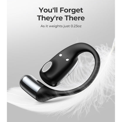 Casti wireless sport, Bluetooth 5.4, on-ear, din silicon, impermeabil IPX5, microfon, handsfree, sunet stereo, casti sport conforabile fara fir pentru alergare, yoga, calarie