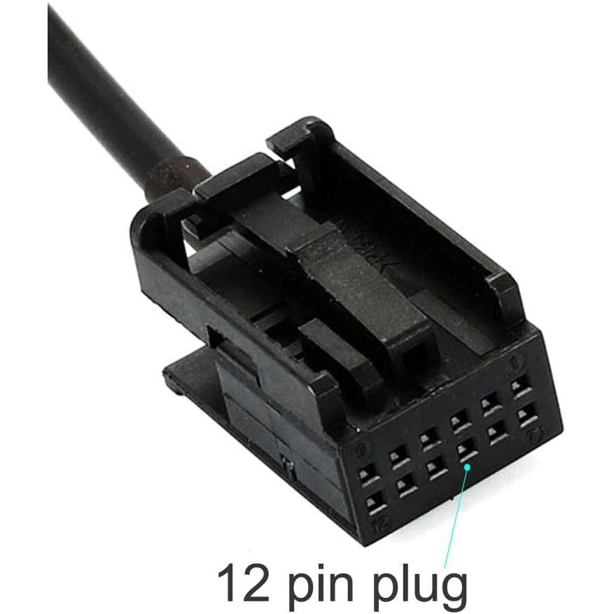 Adaptor Bluetooth AUX cu microfon, mufa cu 12 pini compatibil cu radio Opel CD30 MP3 CDC40 CD70 DVD90 NAVI