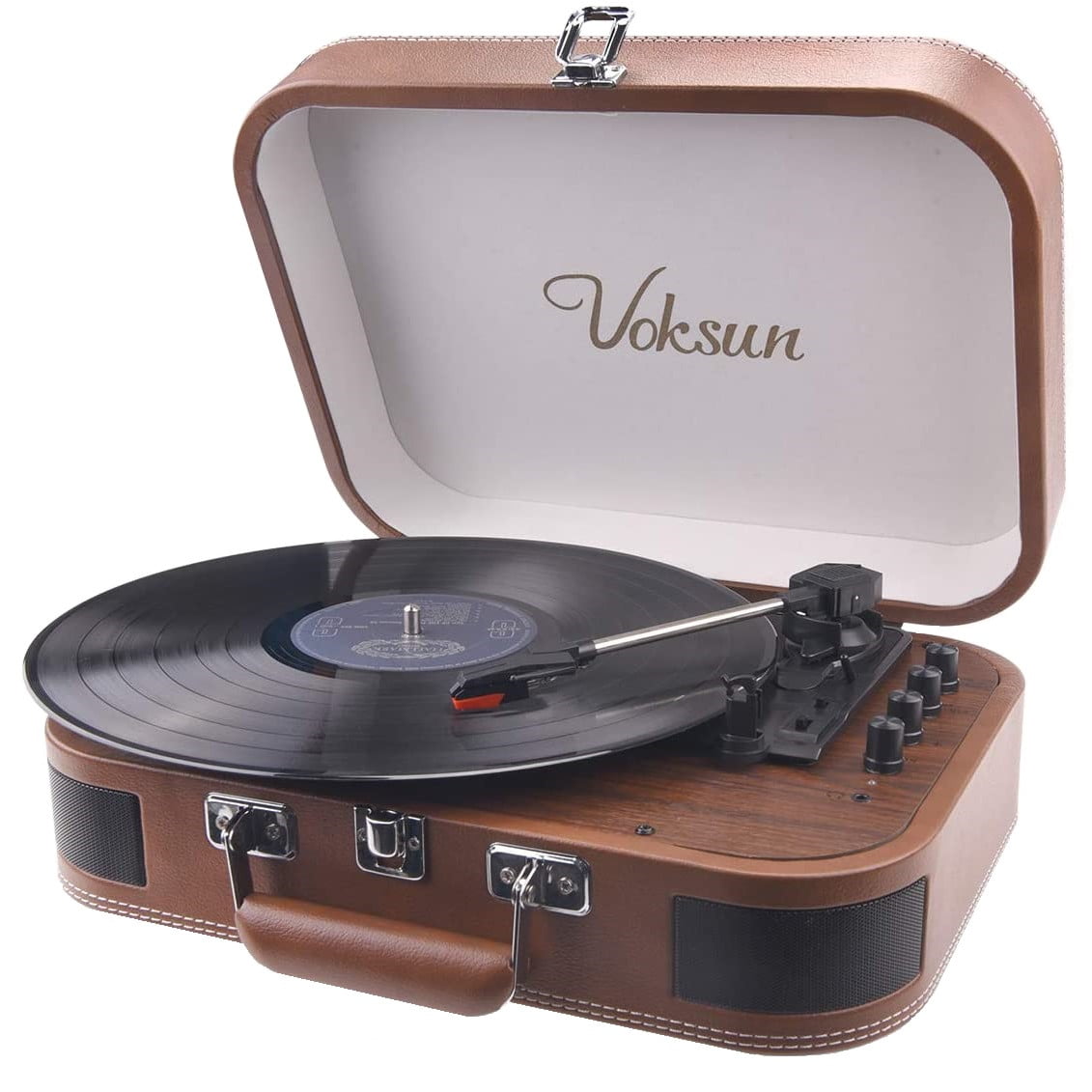 Pick-up Voksun, bluetooth 5.0, AUX, USB, Card SD, boxe incorporate, design tip servieta