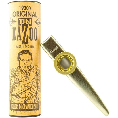 Instrument muzical Kazoo, pentru copii si adulti, din metal, lucios