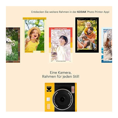 Aparat foto instant Kodak Mini Shot 3 Era, imprimare 3x3, negru, design compact