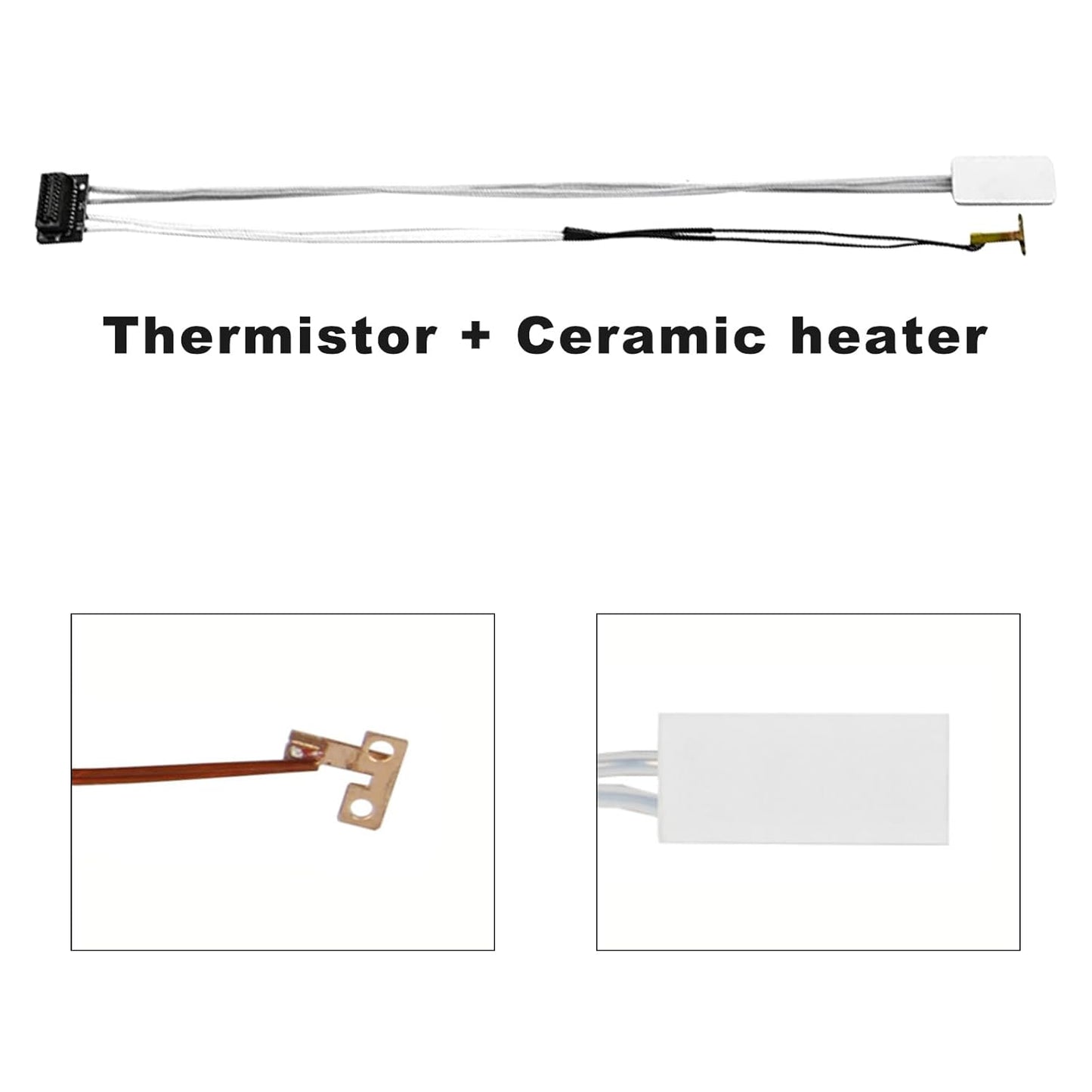 Set 2 incalzitoare ceramice termistor pentru imprimanta 3D compatibila cu Bambu Lab A1/A1 mini – Incalzitor ceramic 24V 80W + senzor temperatura, performanta stabila