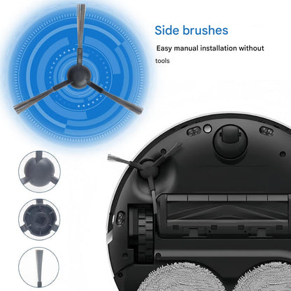 Set accesorii pentru aspirator compatibile cu Dreame L20 Ultra / L20 Ultra Complete / L30 Ultra Complete, cu 4 saci aspirator robot, 1 perie tambur, 4 perii laterale, 2 filtre HEPA si 4 paduri mop