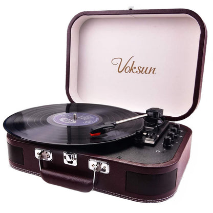 Pick-up Voksun, bluetooth 5.0, AUX, Card SD, USB, boxe incorporate, design tip servieta