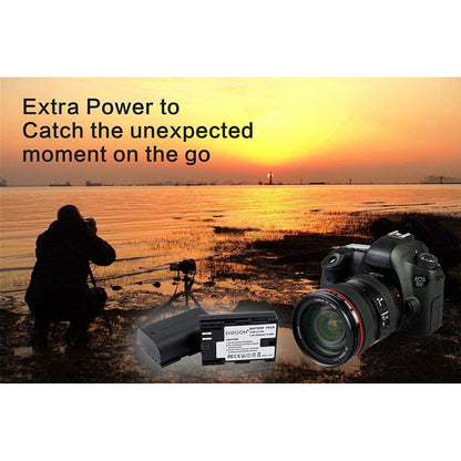 Set 2 acumulatori 2000 mAh LP-E6, LP-E6N cu incarcator dublu, Enegon, Pentru Canon