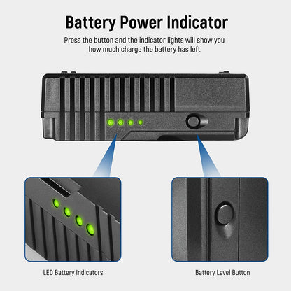 Acumulator BP-V47 V-Mount 3200 mAh, 47Wh, 14.8V, reincarcabil, cu lumina LED, slim, pentru SONY PMW-EX330K, PMW-EX330L, PMW-580K, PMW580L, PDW-680, PDW-700, PDW-850, PMW-TD300, HDW-F900R, HDW-680, HDW-800P, PMW-F55 PMW-F5