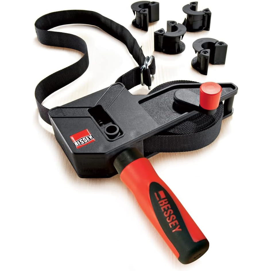 Dispozitiv de strangere cu chinga, bessey VAS-23+2K cu unghi variabil cu 4 cleme, 69 cm