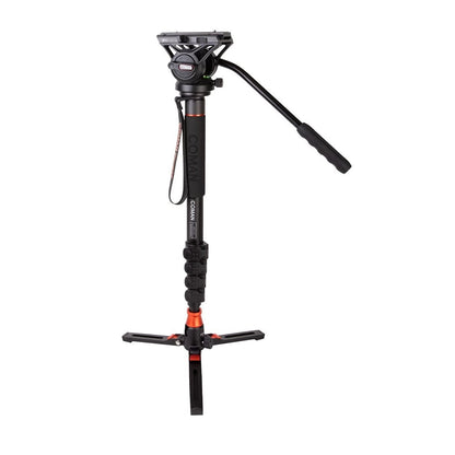 Monopied profesional cu placuta eliberare rapida, cap pivotant 360°, inaltime reglabila 64cm - 180 cm, incarcare maxima 8 kg, stand tip trepied, din aluminiu