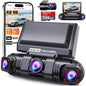 Camera auto de bord wireless, 4 canale, 2K + 3×1080P, Wi-Fi cu aplicatie, unghi filmare 360°, senzor G, 8 LED-uri IR, vedere nocturna, camera video marsarier inclusa in pachet, card SD 128 GB