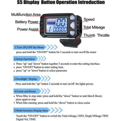 Controler universal pentru motor brushless 24-48V 350W 17A, fara perii, cu display LCD, impermeabil, pentru bicicleta electrica, scuter electric