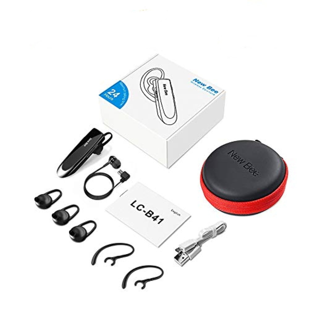 Casca New Bee Bluetooth V5.0 , Handsfree , wireless , Reincarcabile , Stereo , Negru