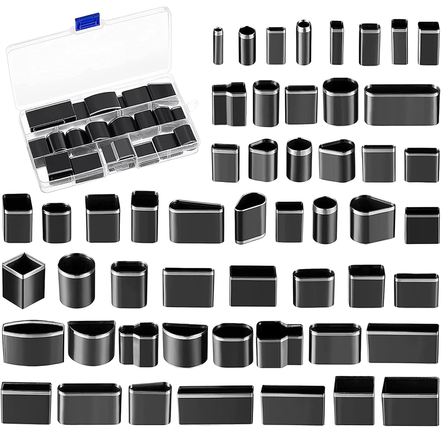 Set 52 matrite perforare piele, perforatoare metalice de diferite forme, usor de utilizat, pentru mercerie