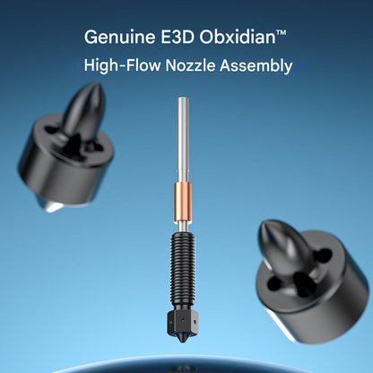 Duza Creality E3D Obsidian™ de 0, 4 mm pentru imprimanta 3D Creality K1/K1 Max/K1C/K1 SE/Ender-3 V3– flux mare, multi-canale, usor de montat/demontat