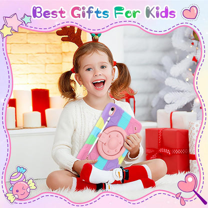 Husa Coolden pentru iPad A16 a 11-a generatie, iPad a 10-a generatie (10, 9 inch) 2022, pentru copii, rezistenta la socuri, cu suport rotativ, curea de umar si suport pentru stilou pentru iPad 11 2025